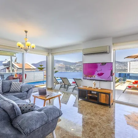 Villa Luxury Very Close To Beach, Amazing Sea Views, Heated Salt-water Pool Kas